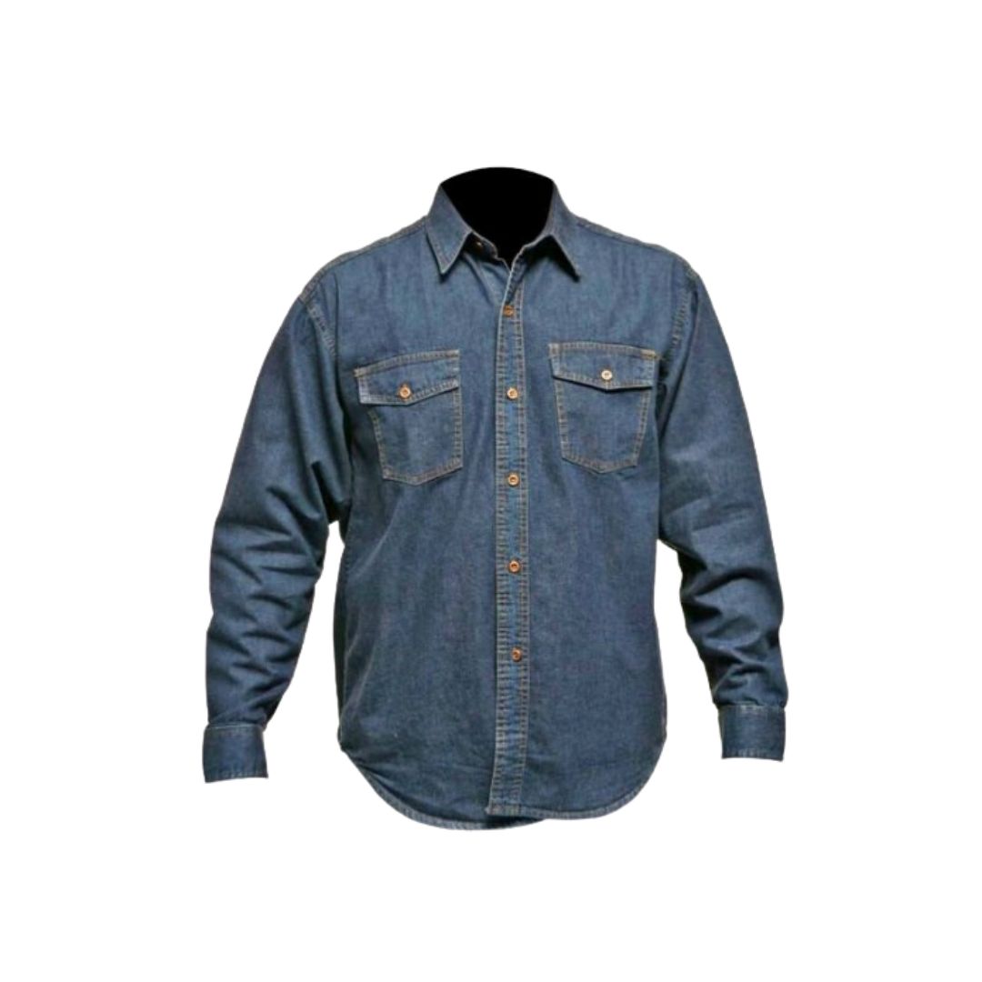 CAMISA DE JEAN 14 OZ INDUSTRIAL HOMBRE / DAMA