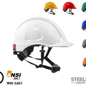 Casco Dieléctrico Blanco Montain No Ventilado STEELPRO